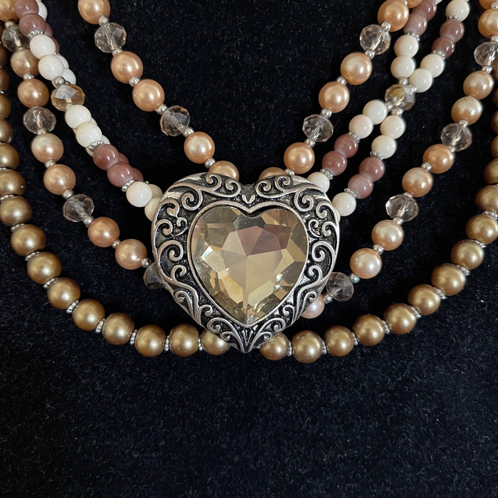 Beaded Heart Necklace